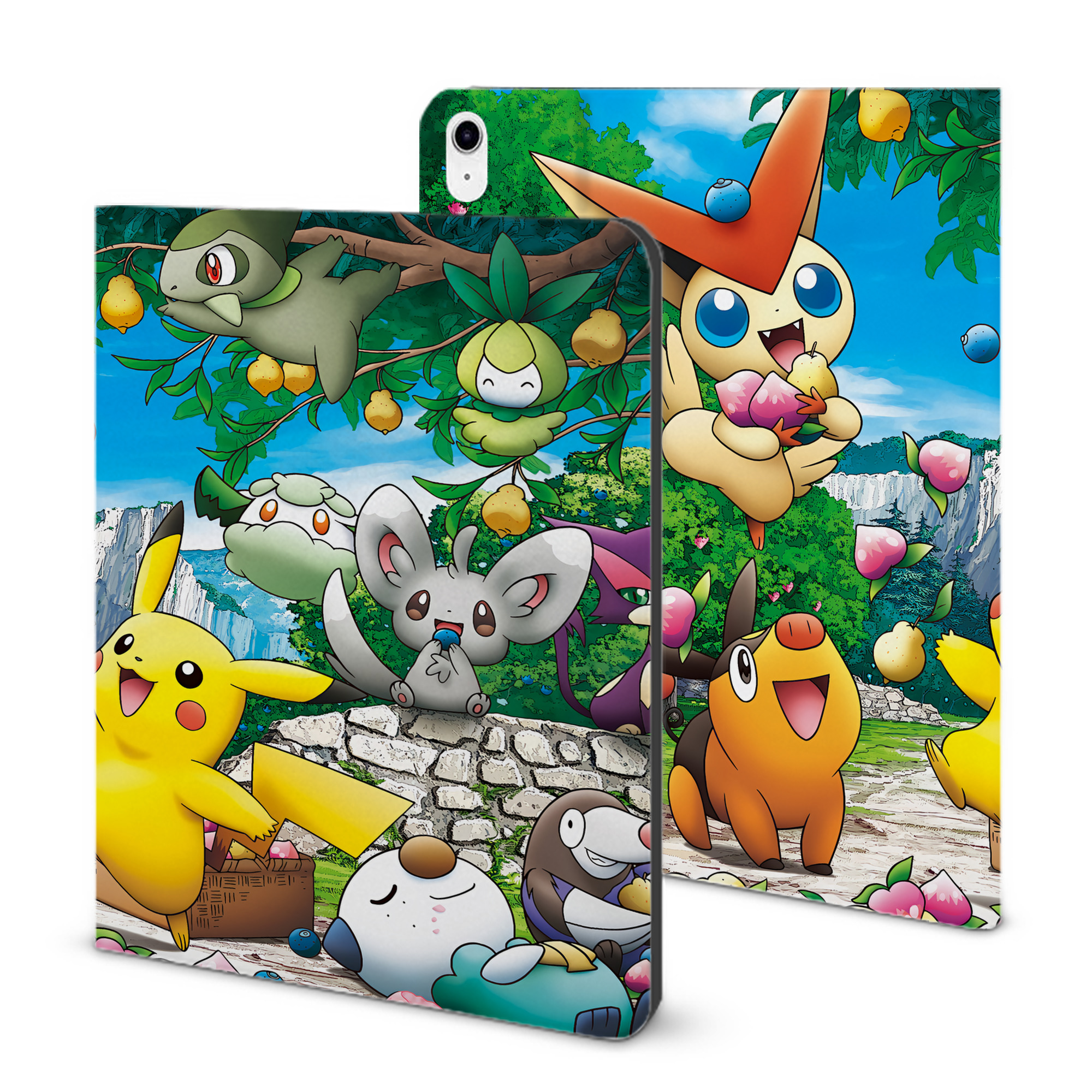 （画像用） ポケットモンスター Pokémon IPad ケース ブック型 PUレザー TPU 耐衝撃 軽量 薄型 ペン収納なし 全面保護 IPad 各モデル対応
